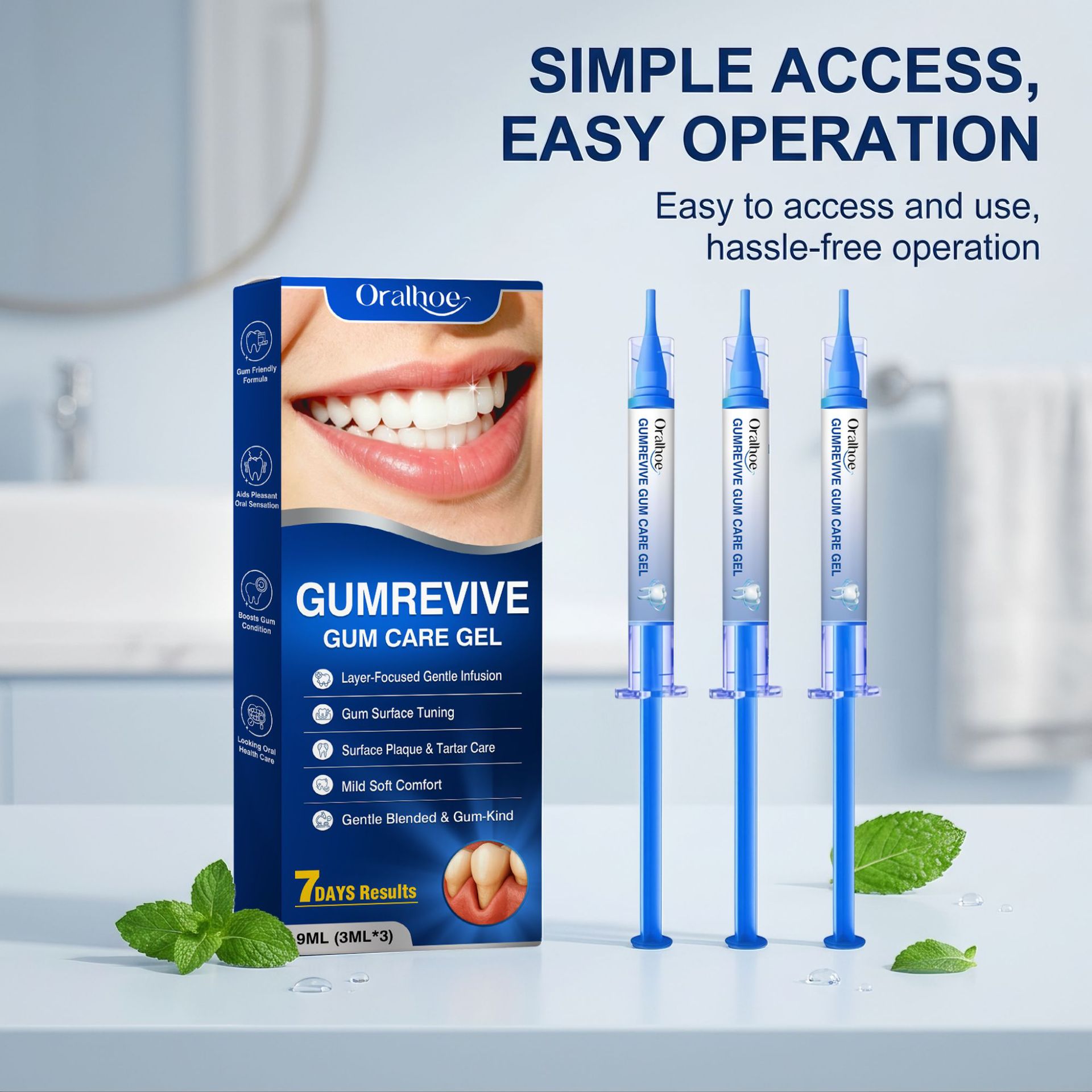 Teeth Whitening Near Me - جل العناية بالفم، طقم 3 قطع